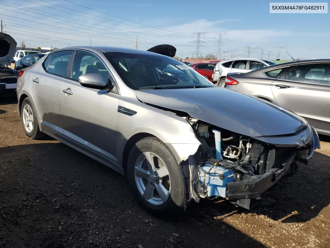 5XXGM4A78FG482911 2015 Kia Optima Lx