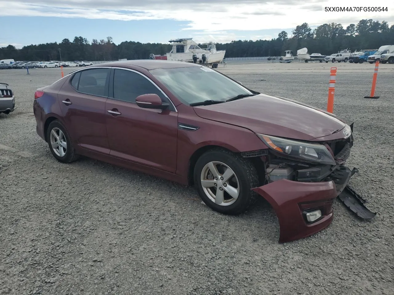 2015 Kia Optima Lx VIN: 5XXGM4A70FG500544 Lot: 78353084