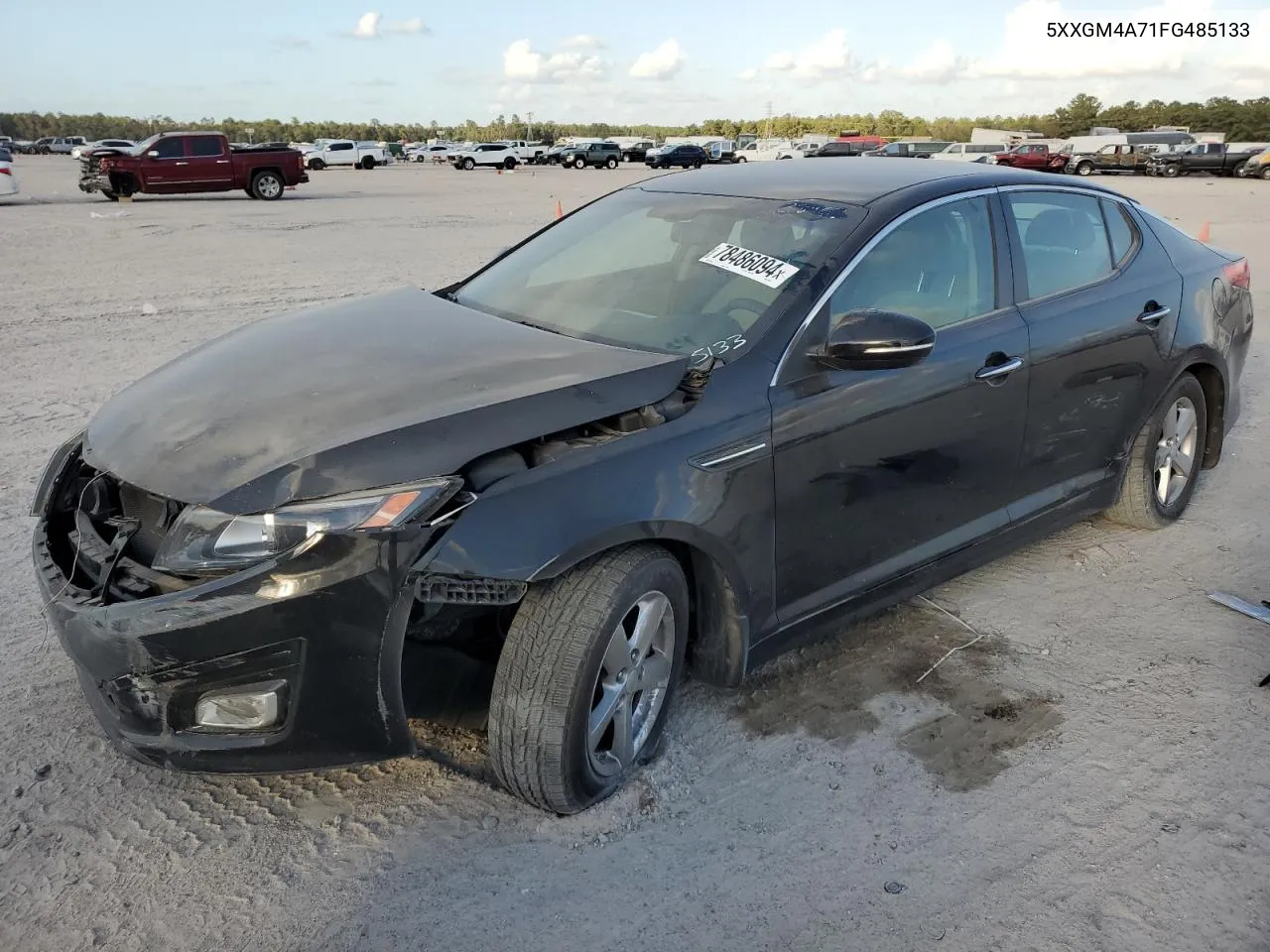 2015 Kia Optima Lx VIN: 5XXGM4A71FG485133 Lot: 78486094