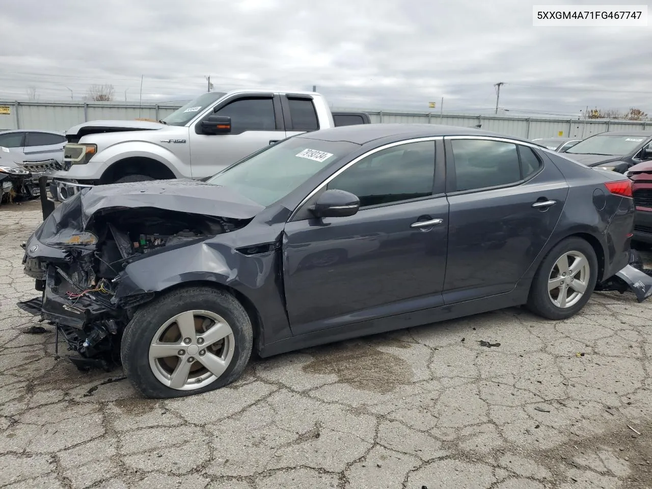 2015 Kia Optima Lx VIN: 5XXGM4A71FG467747 Lot: 79193134