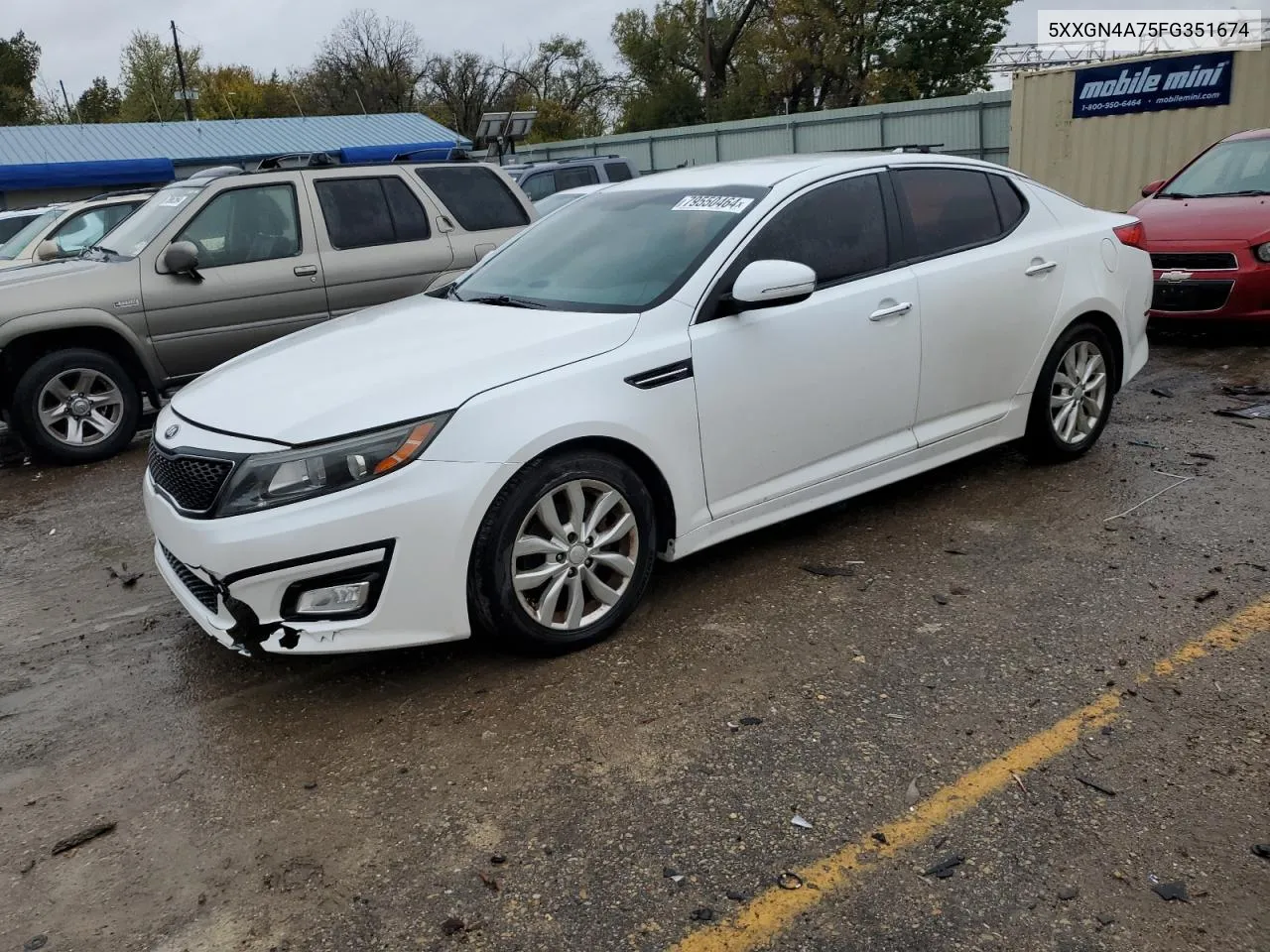 2015 Kia Optima Ex VIN: 5XXGN4A75FG351674 Lot: 79550464