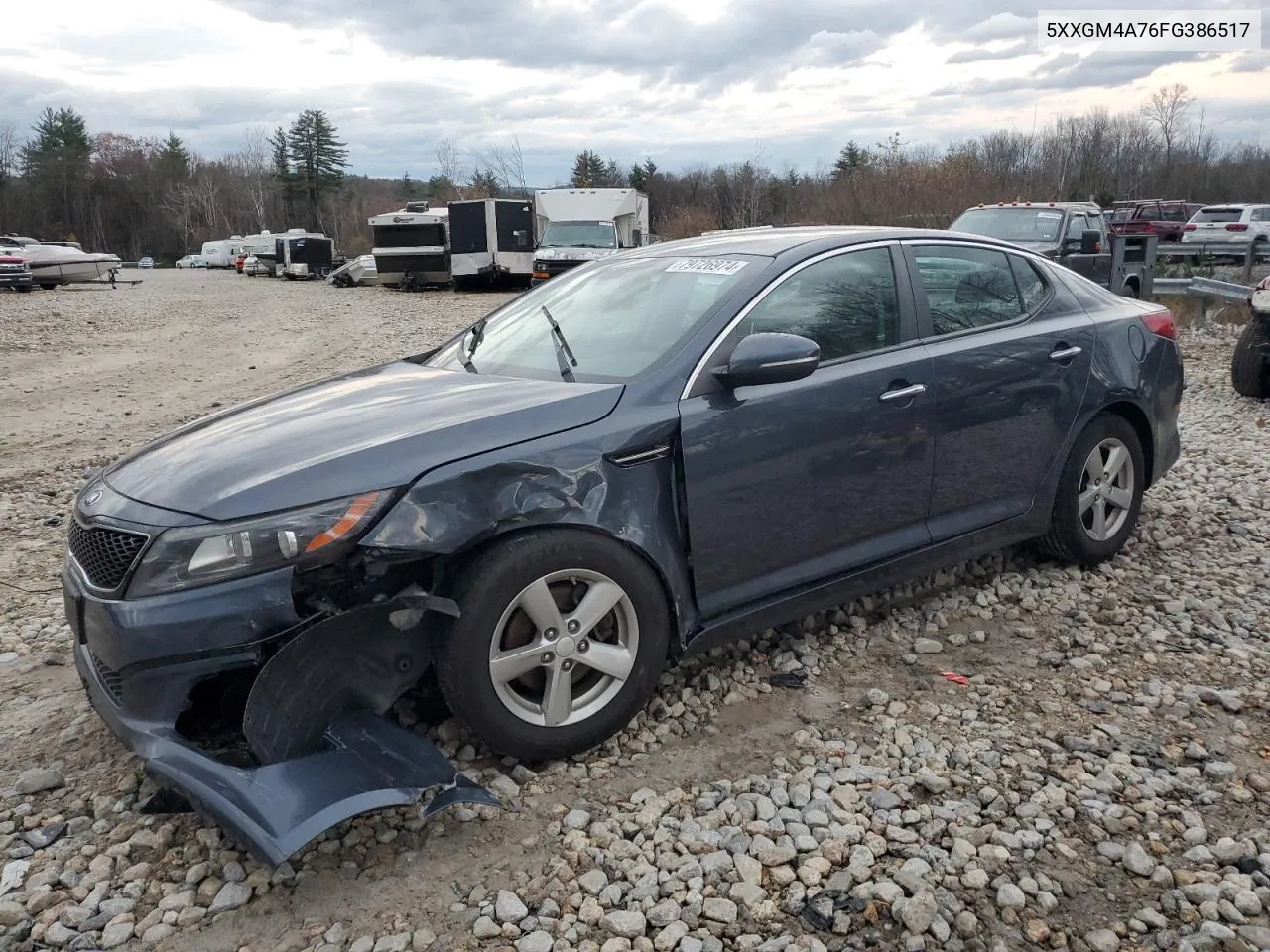 2015 Kia Optima Lx VIN: 5XXGM4A76FG386517 Lot: 79726974