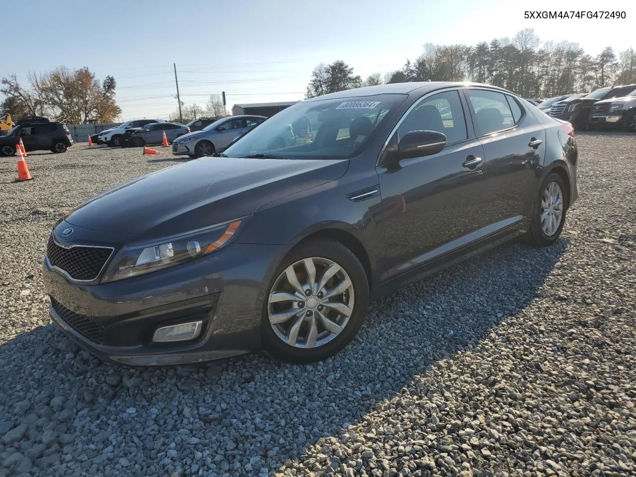 2015 Kia Optima Lx VIN: 5XXGM4A74FG472490 Lot: 80086364