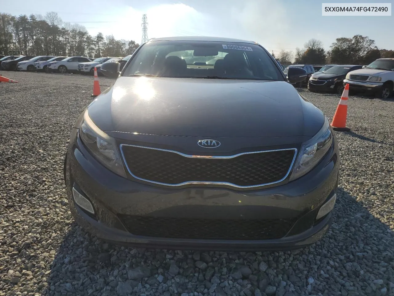 2015 Kia Optima Lx VIN: 5XXGM4A74FG472490 Lot: 80086364