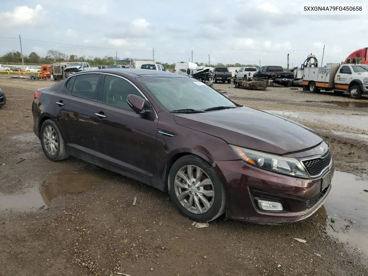 2015 Kia Optima Ex VIN: 5XXGN4A79FG450658 Lot: 80220974