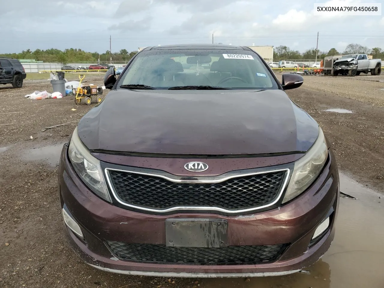 2015 Kia Optima Ex VIN: 5XXGN4A79FG450658 Lot: 80220974