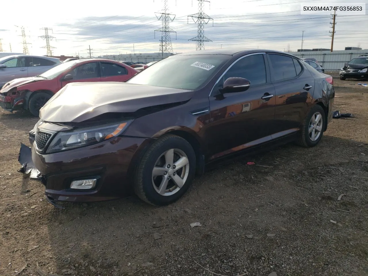 5XXGM4A74FG356853 2015 Kia Optima Lx