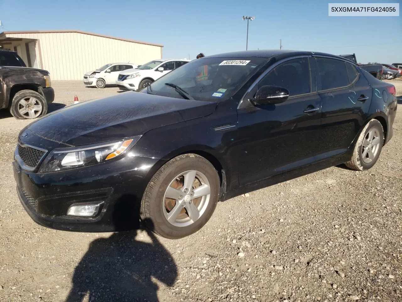 2015 Kia Optima Lx VIN: 5XXGM4A71FG424056 Lot: 80301294