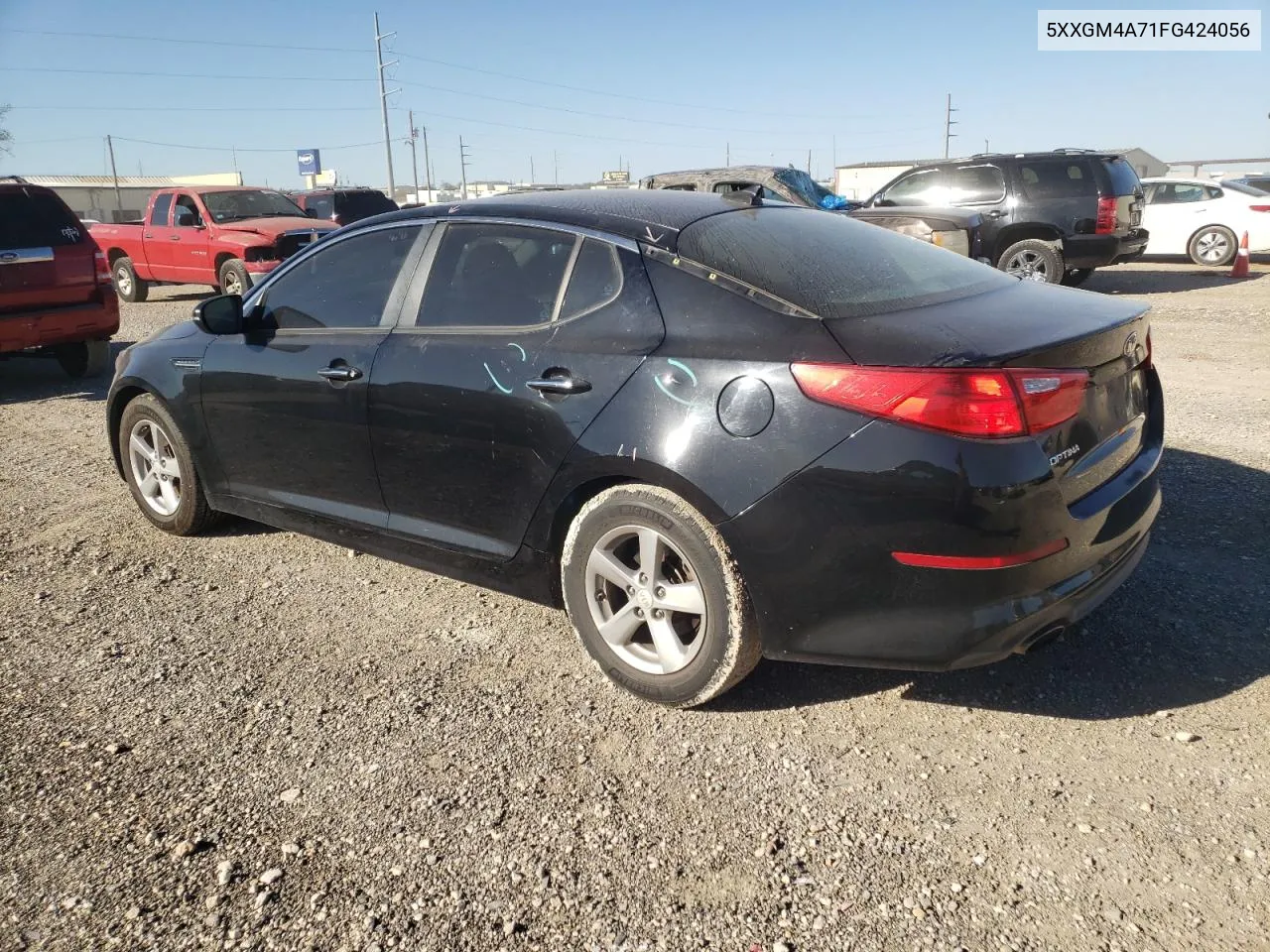 2015 Kia Optima Lx VIN: 5XXGM4A71FG424056 Lot: 80301294