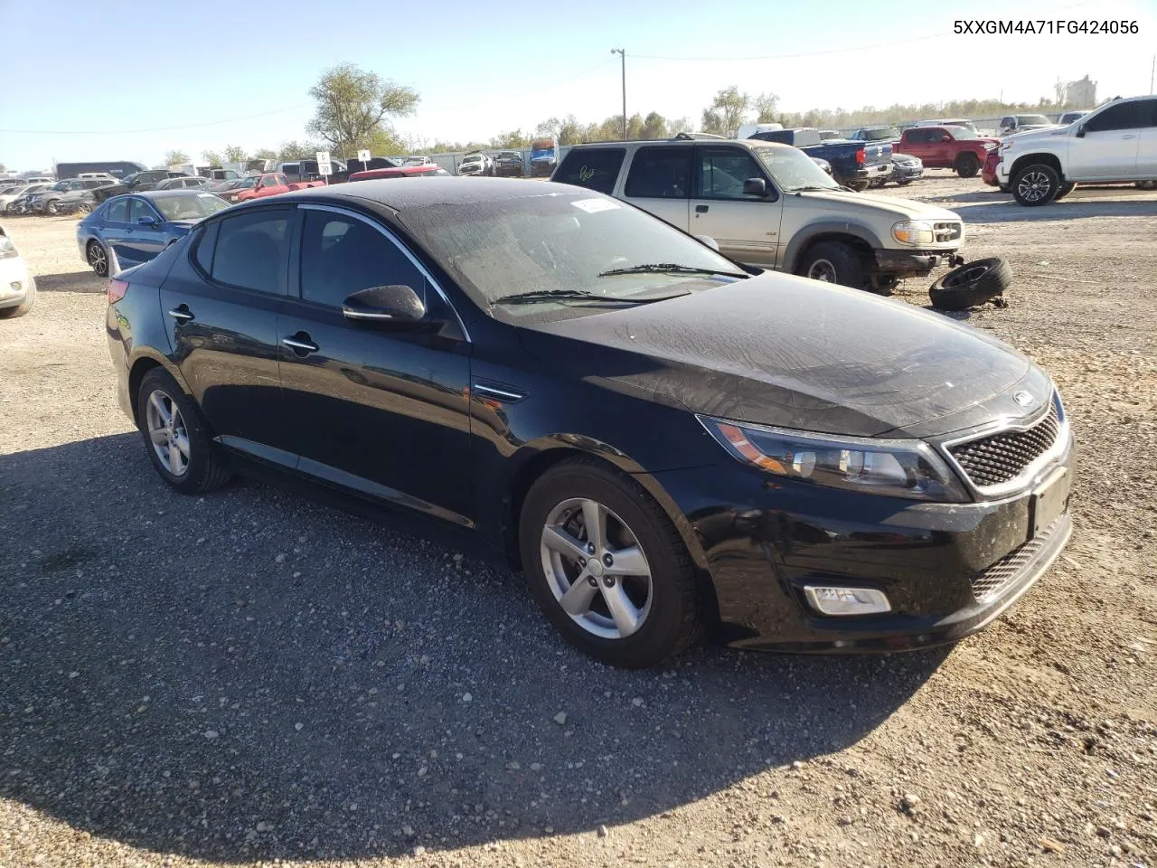 2015 Kia Optima Lx VIN: 5XXGM4A71FG424056 Lot: 80301294