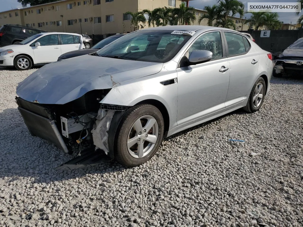 2015 Kia Optima Lx VIN: 5XXGM4A77FG447390 Lot: 80584394