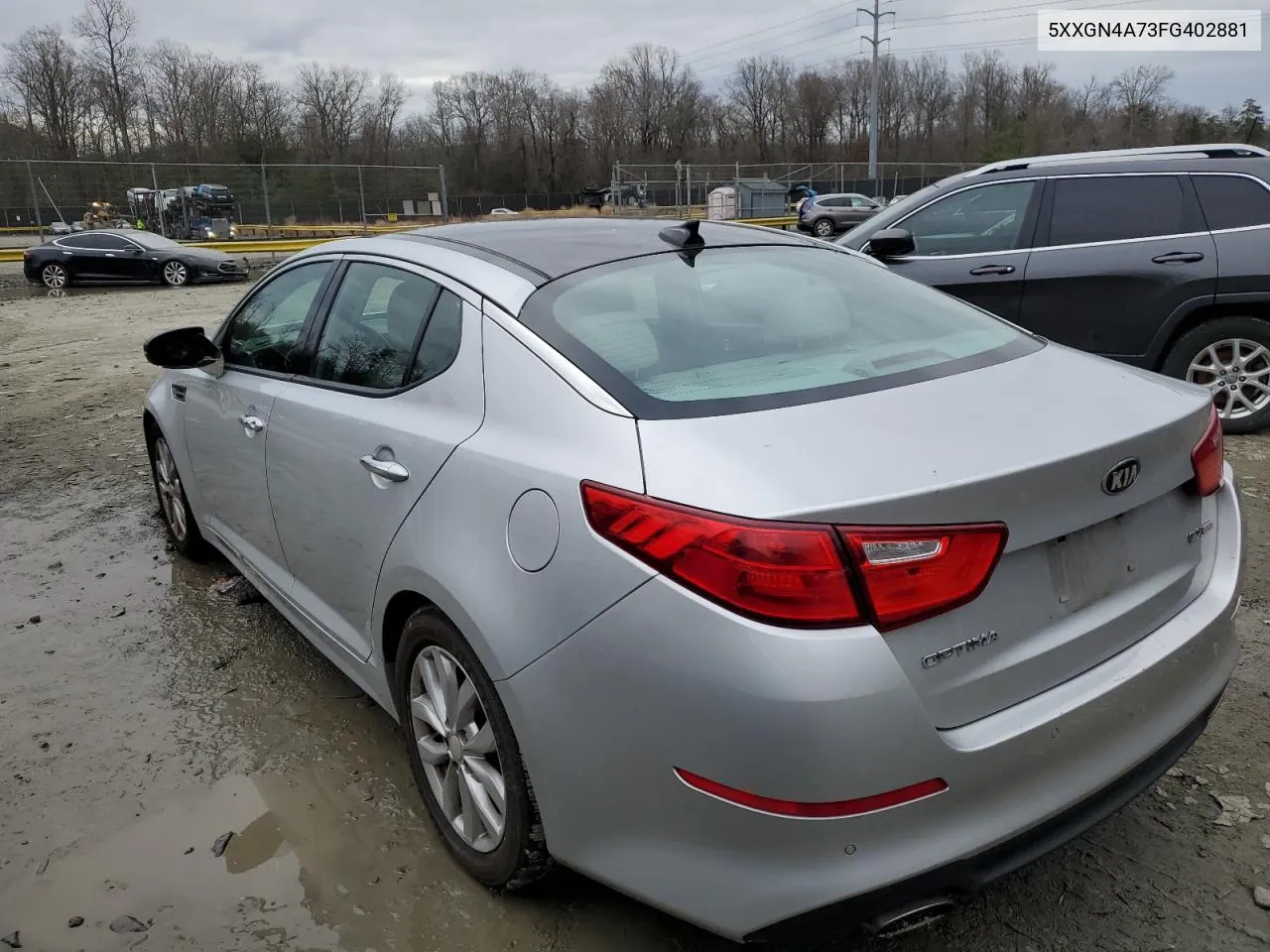 2015 Kia Optima Ex VIN: 5XXGN4A73FG402881 Lot: 80598593