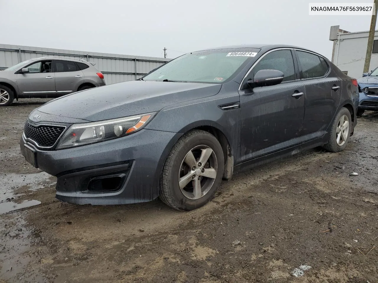 2015 Kia Optima Lx VIN: KNAGM4A76F5639627 Lot: 80646874