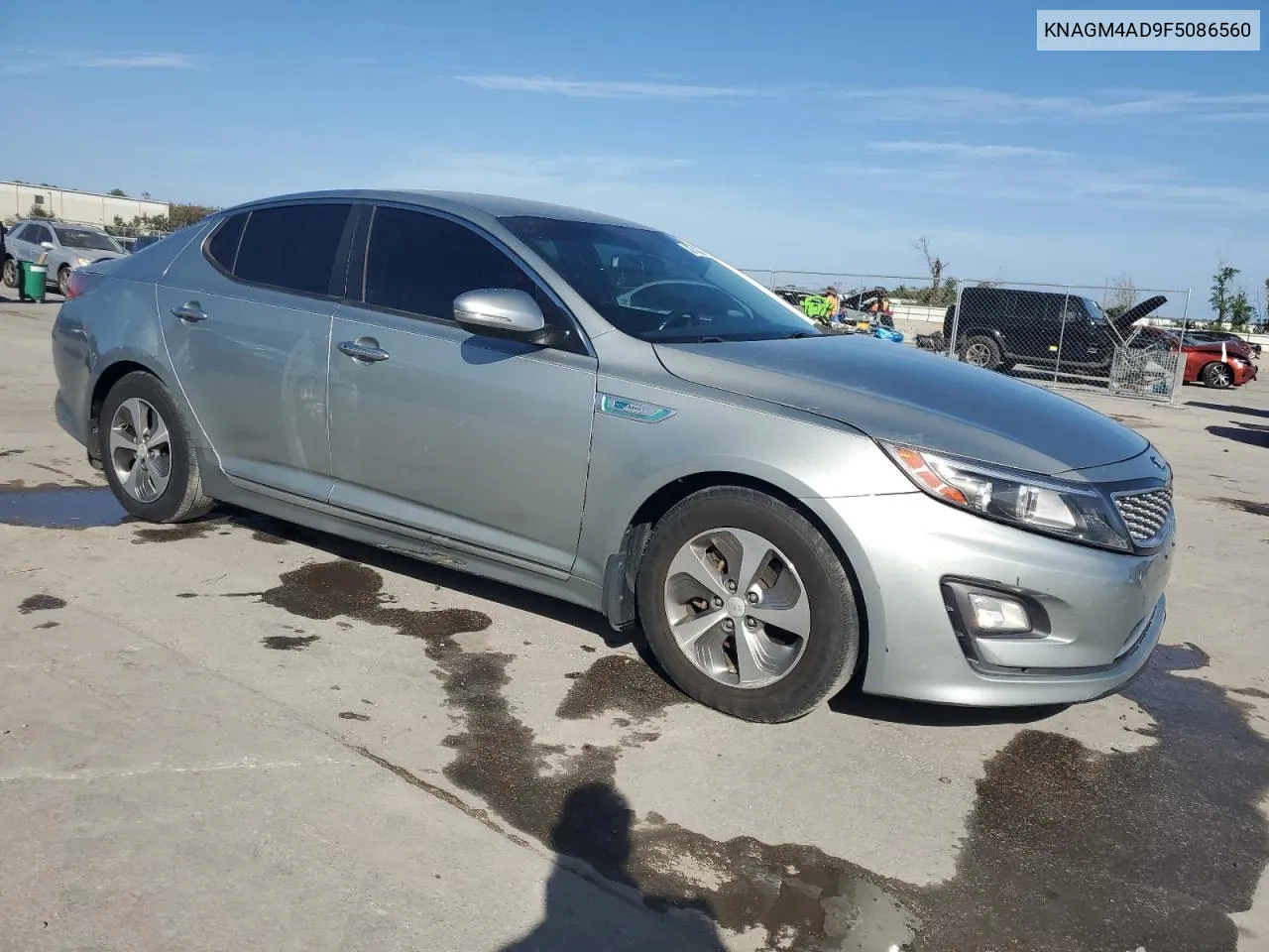 2015 Kia Optima Hybrid VIN: KNAGM4AD9F5086560 Lot: 80714834