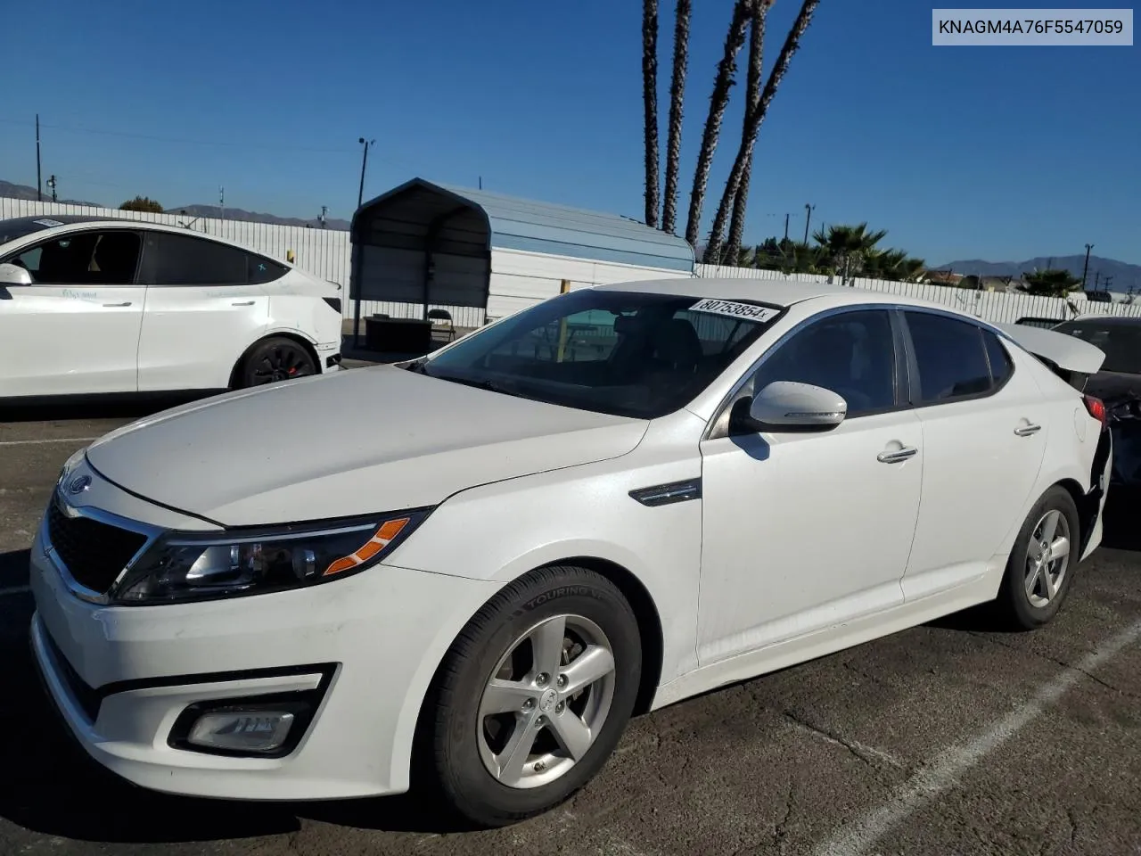 2015 Kia Optima Lx VIN: KNAGM4A76F5547059 Lot: 80753854