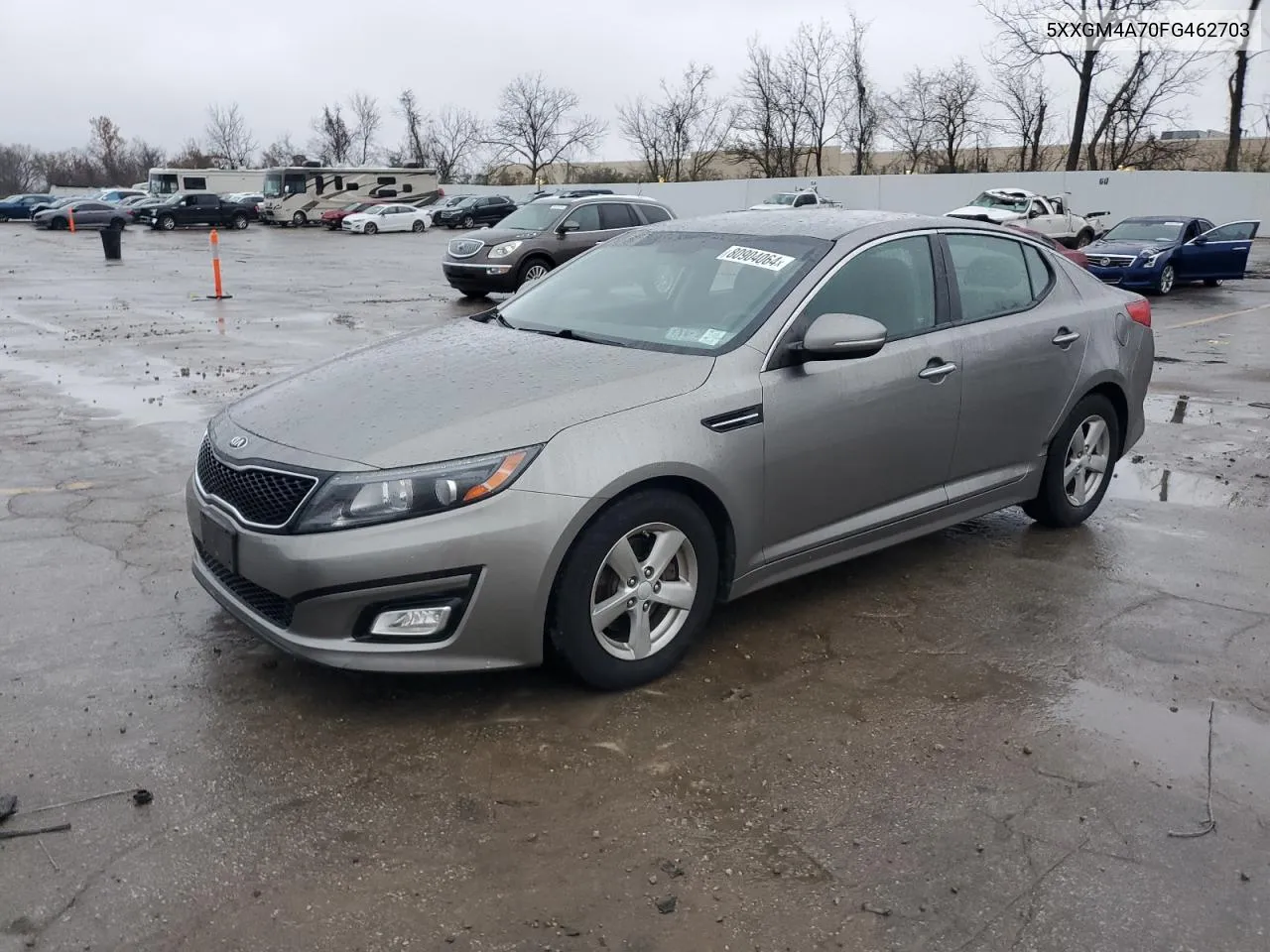 2015 Kia Optima Lx VIN: 5XXGM4A70FG462703 Lot: 80904064