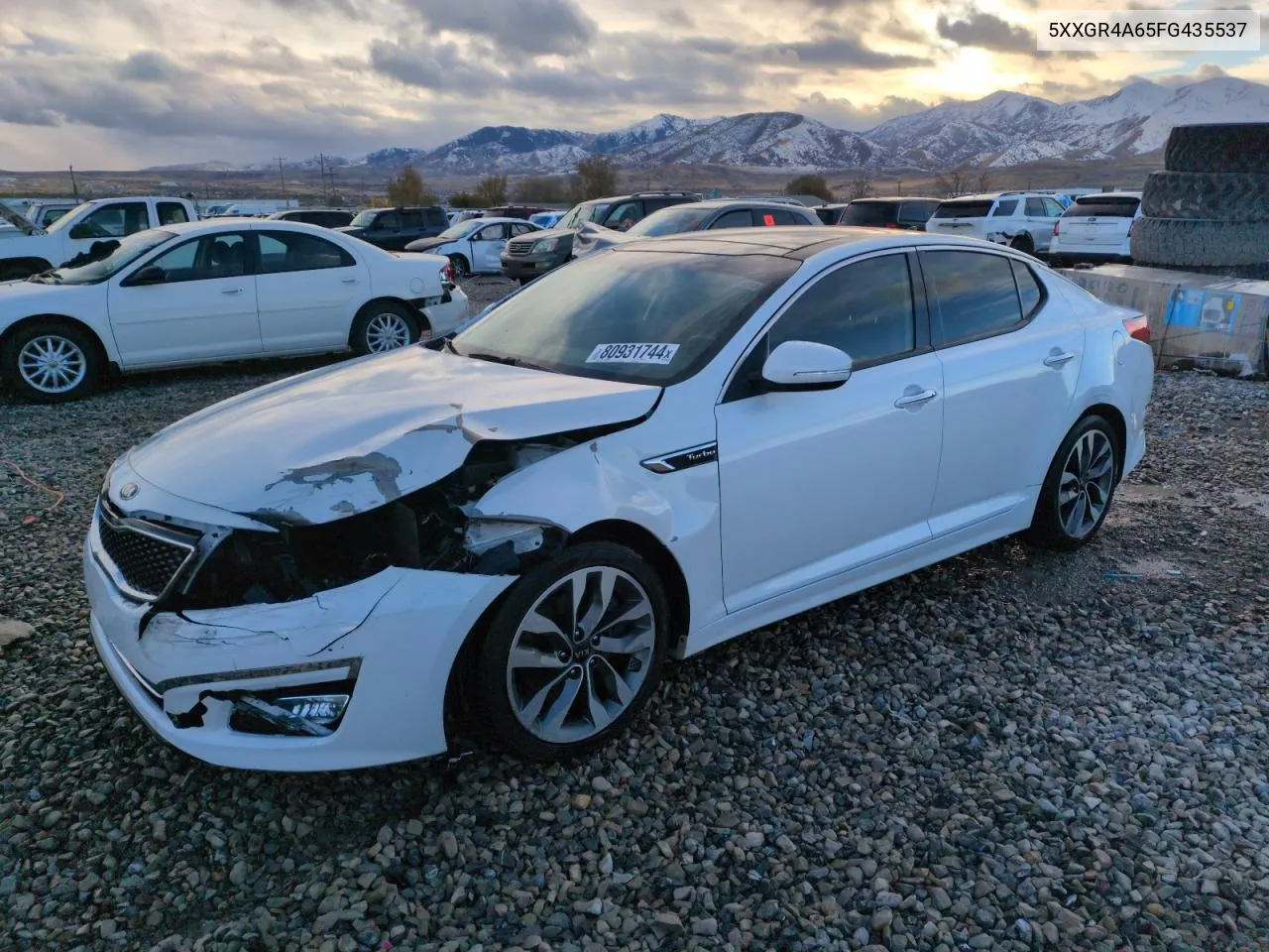 2015 Kia Optima Sx VIN: 5XXGR4A65FG435537 Lot: 80931744