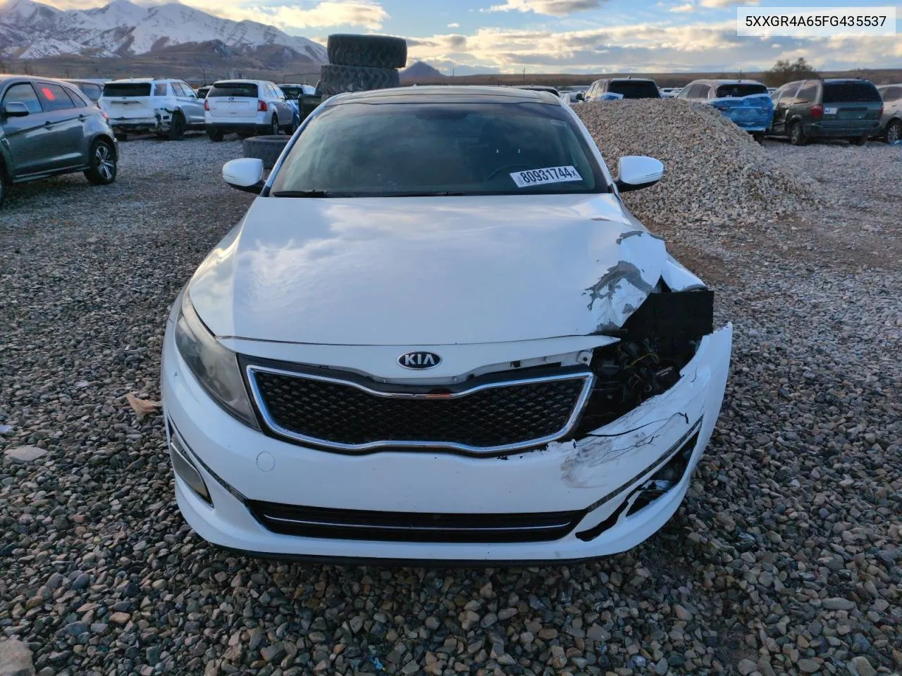 2015 Kia Optima Sx VIN: 5XXGR4A65FG435537 Lot: 80931744