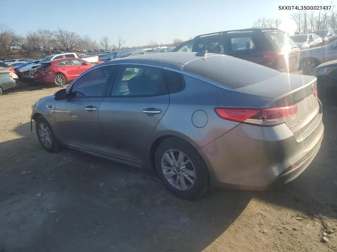 2016 Kia Optima Lx VIN: 5XXGT4L35GG021437 Lot: 39741924