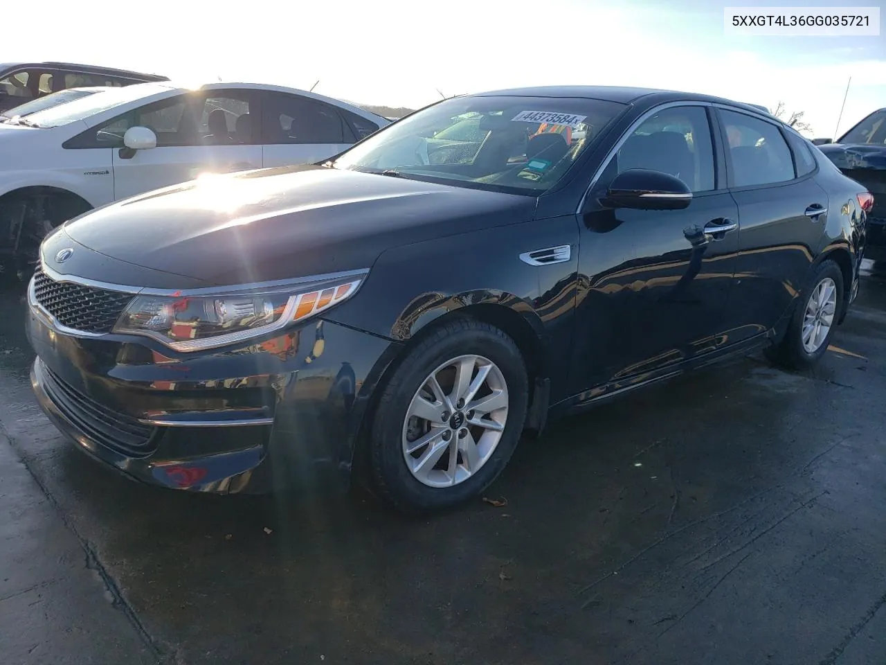 2016 Kia Optima Lx VIN: 5XXGT4L36GG035721 Lot: 44373584