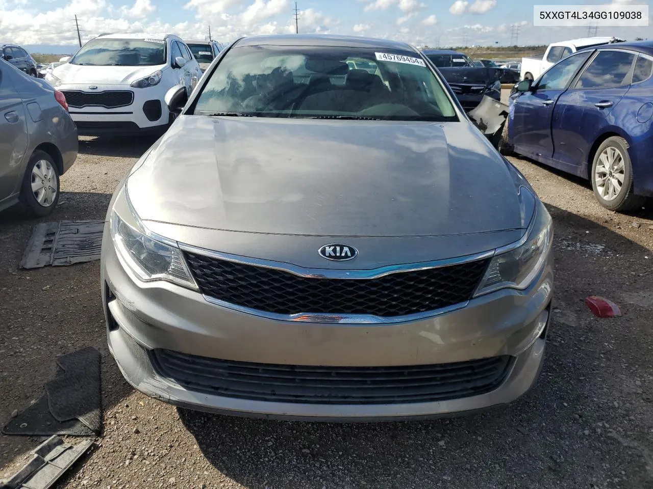 2016 Kia Optima Lx VIN: 5XXGT4L34GG109038 Lot: 45769454