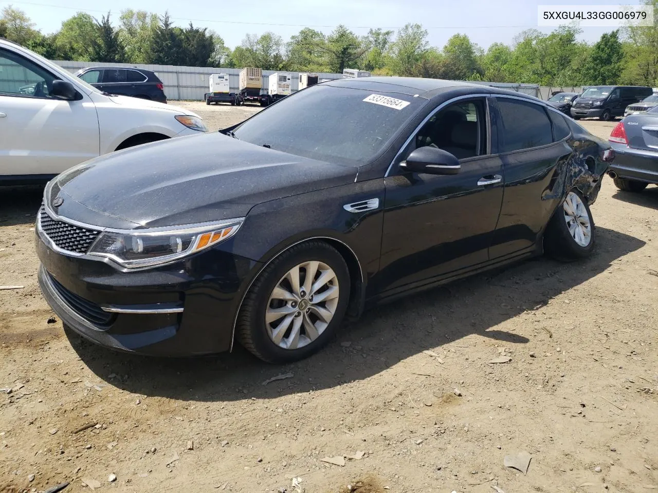 5XXGU4L33GG006979 2016 Kia Optima Ex