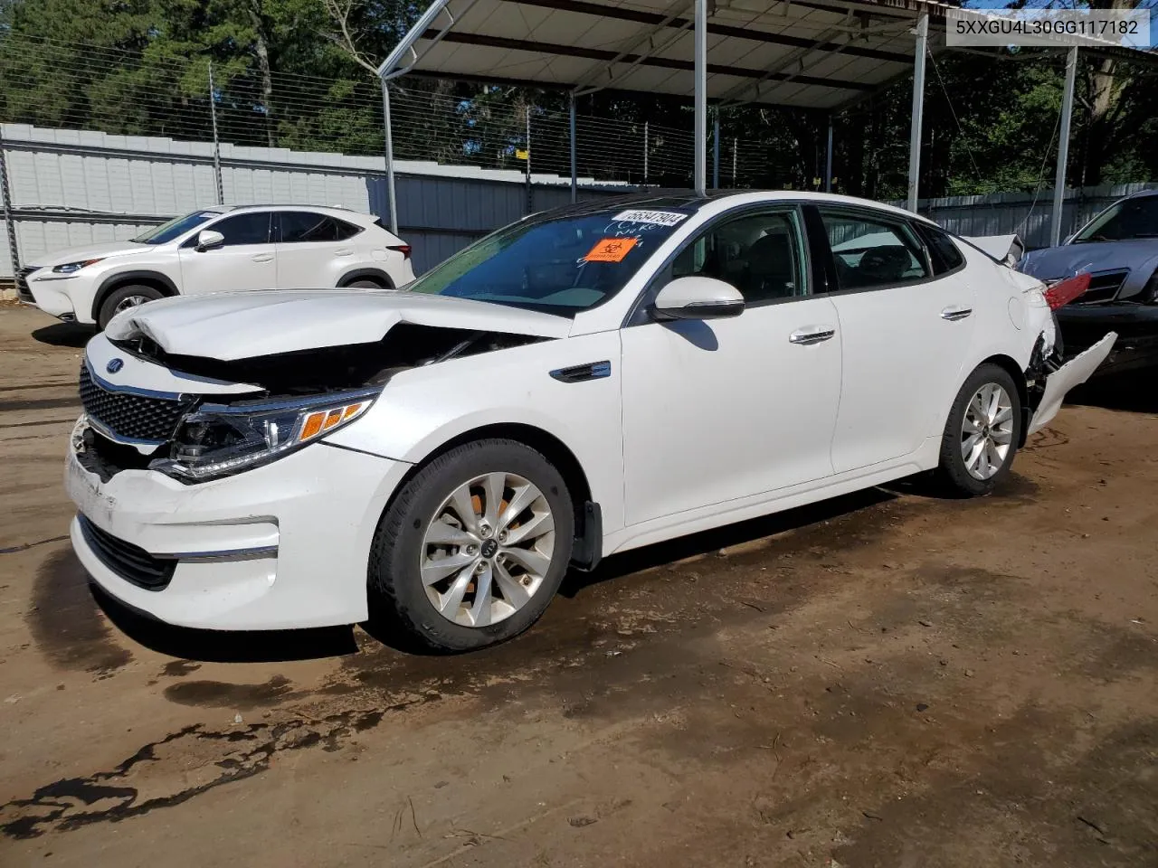 2016 Kia Optima Ex VIN: 5XXGU4L30GG117182 Lot: 56347904