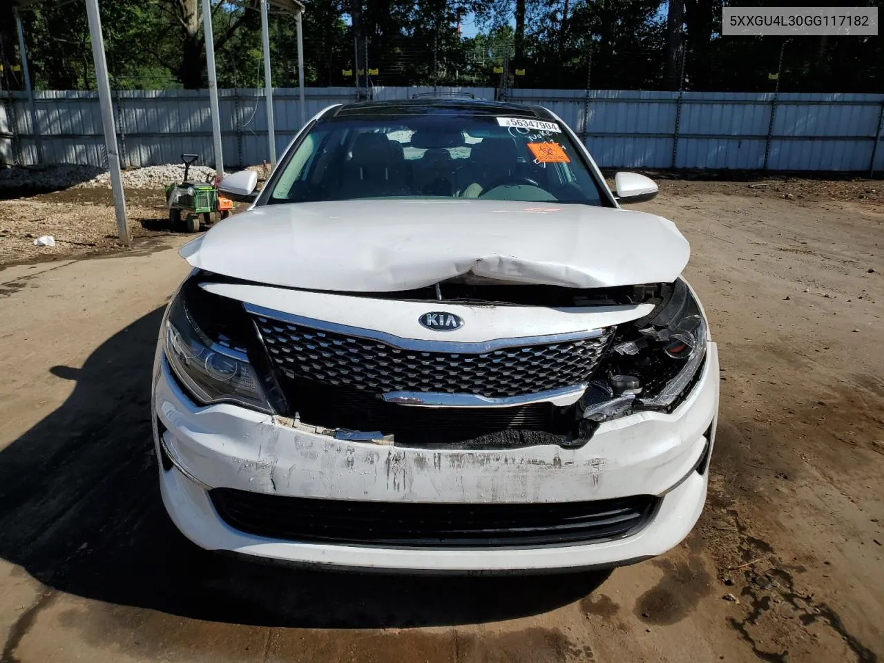 5XXGU4L30GG117182 2016 Kia Optima Ex