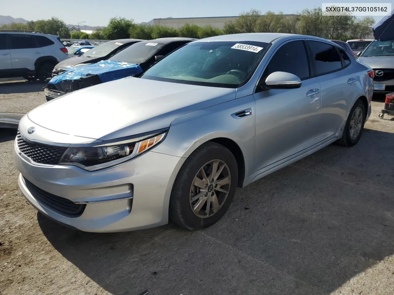 5XXGT4L37GG105162 2016 Kia Optima Lx