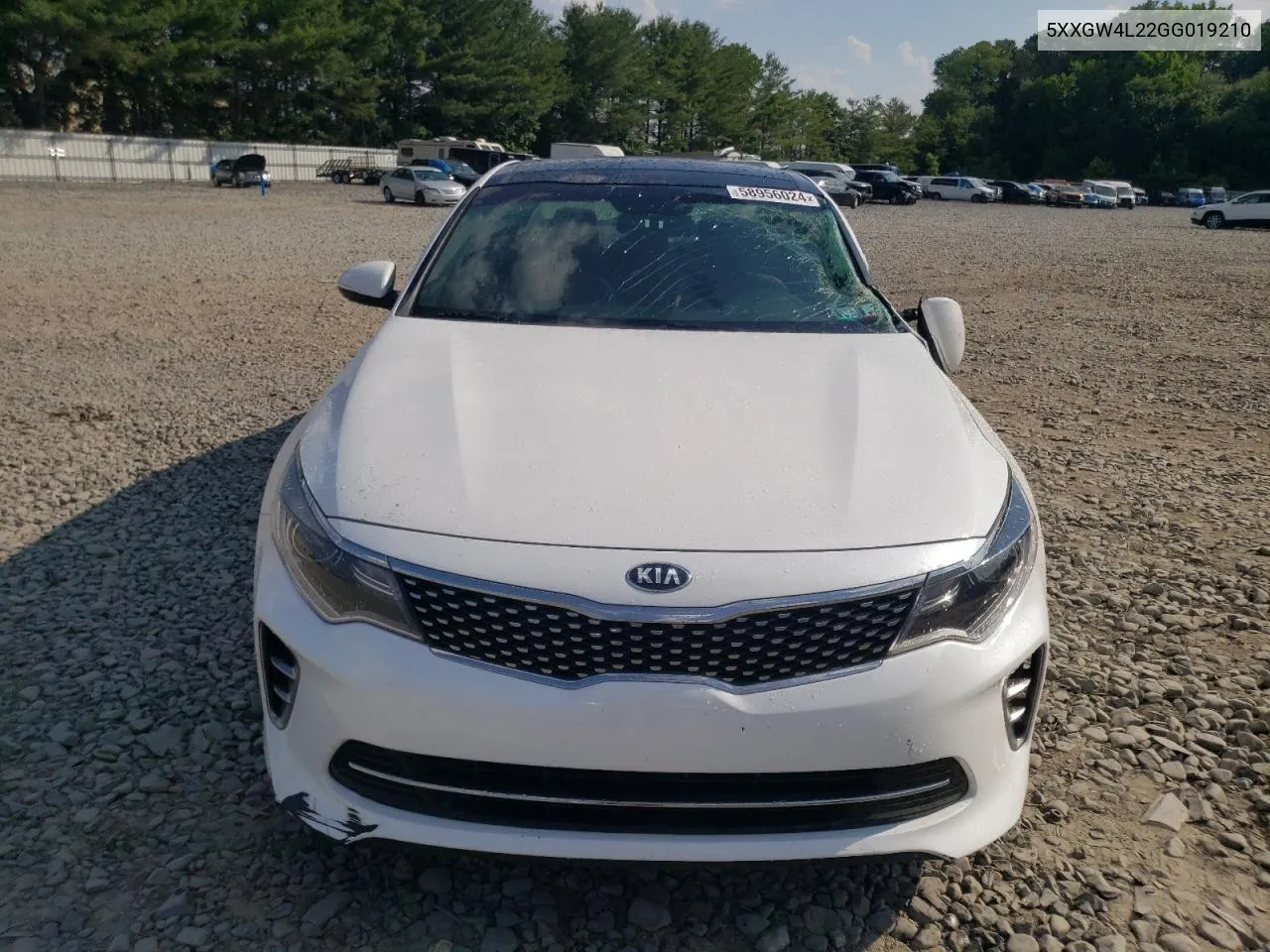 2016 Kia Optima Sx VIN: 5XXGW4L22GG019210 Lot: 58956024