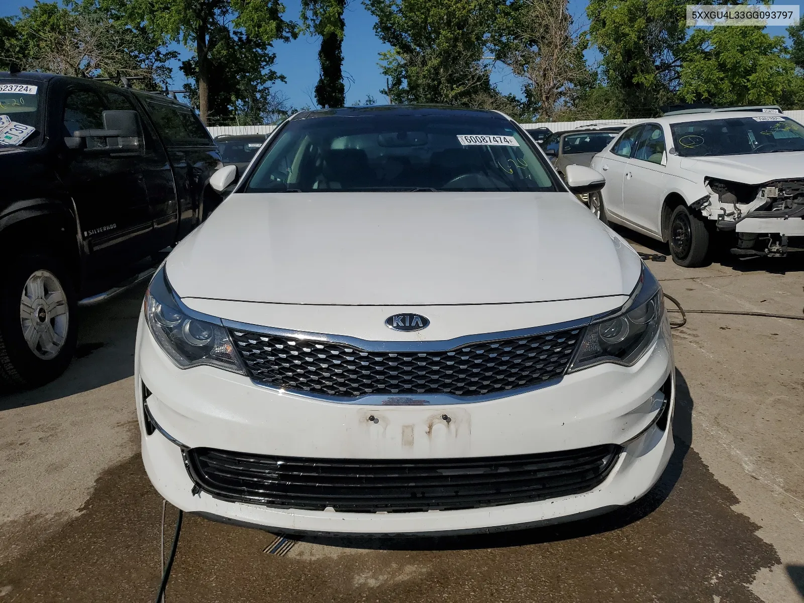 5XXGU4L33GG093797 2016 Kia Optima Ex