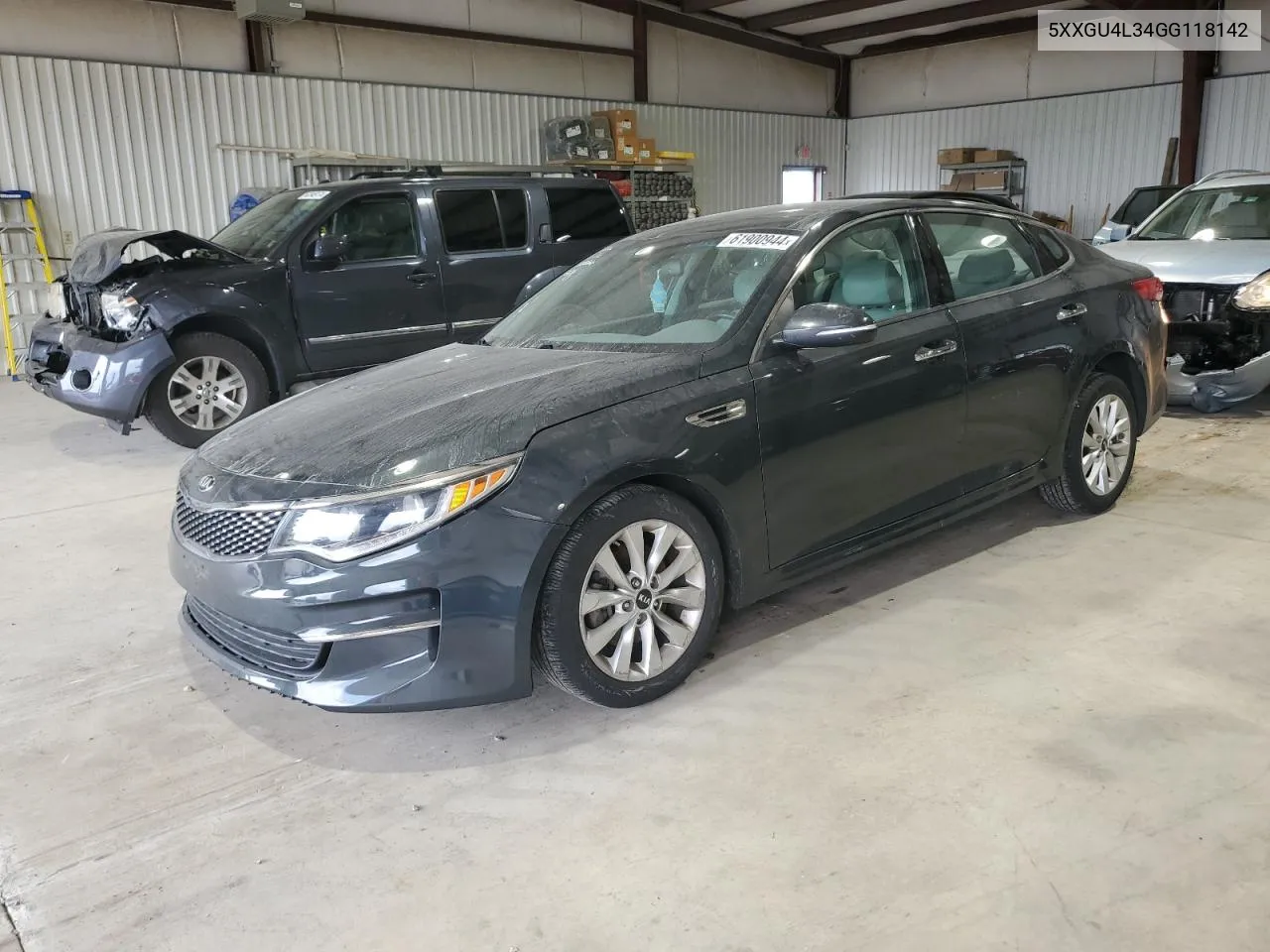 2016 Kia Optima Ex VIN: 5XXGU4L34GG118142 Lot: 61900944