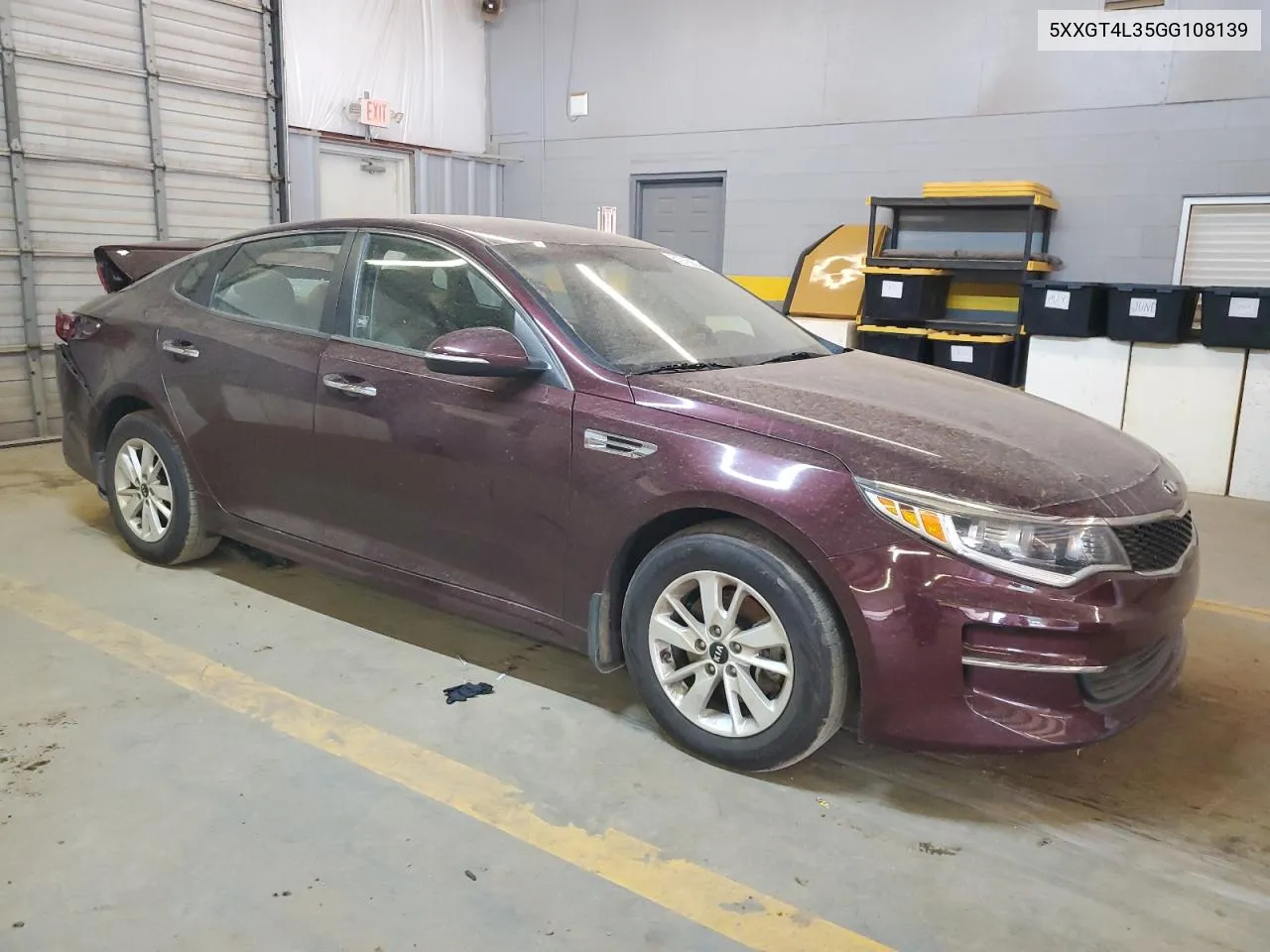 2016 Kia Optima Lx VIN: 5XXGT4L35GG108139 Lot: 61918984