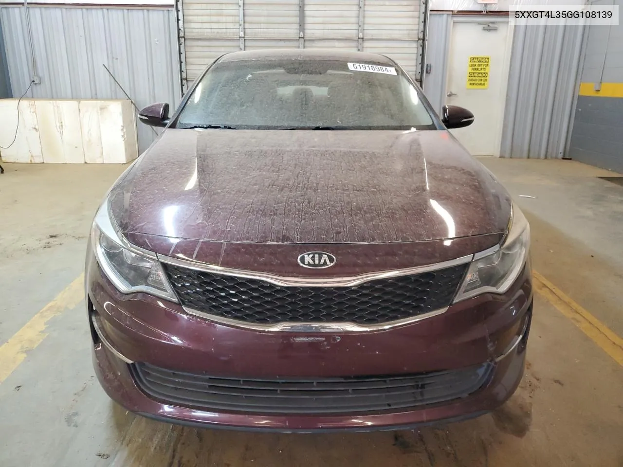 2016 Kia Optima Lx VIN: 5XXGT4L35GG108139 Lot: 61918984