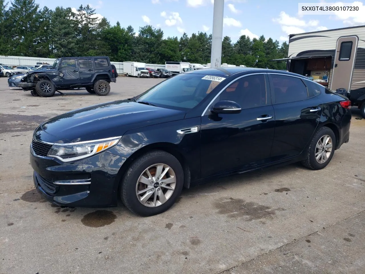 2016 Kia Optima Lx VIN: 5XXGT4L38GG107230 Lot: 63556314