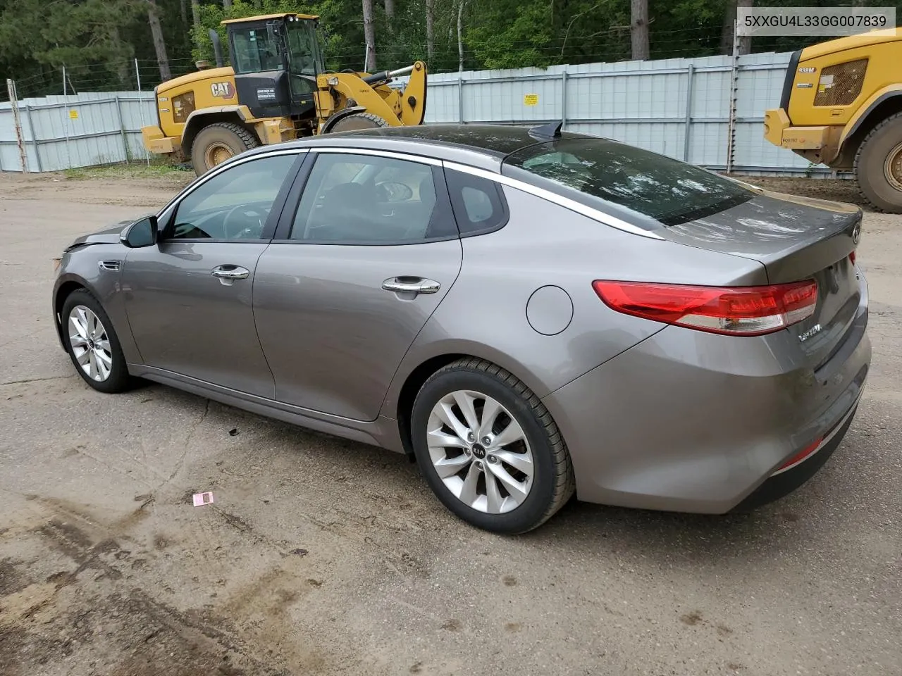 5XXGU4L33GG007839 2016 Kia Optima Ex