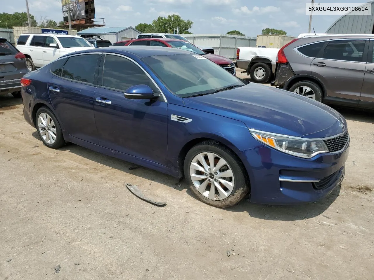 2016 Kia Optima Ex VIN: 5XXGU4L3XGG108604 Lot: 64243404