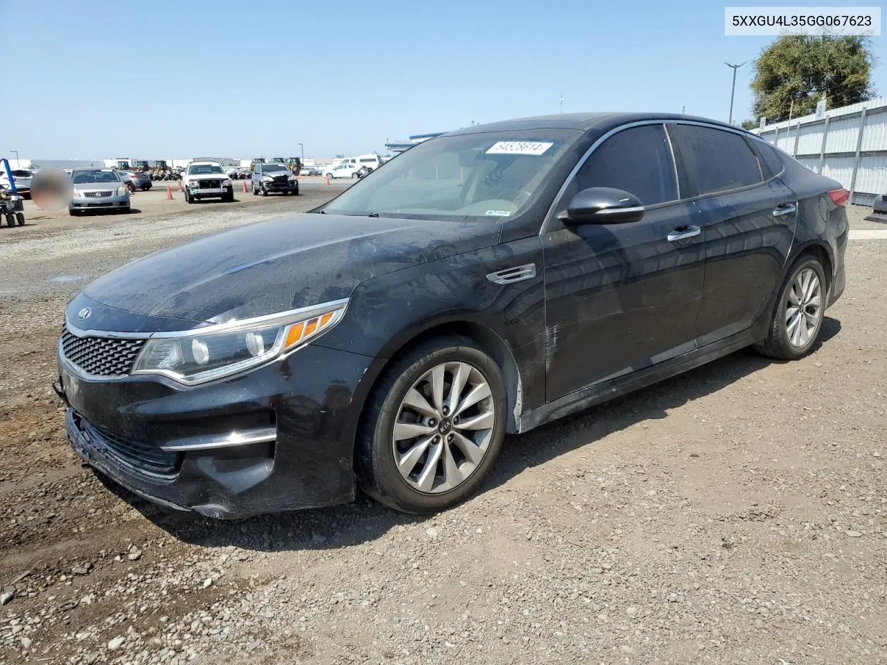 2016 Kia Optima Ex VIN: 5XXGU4L35GG067623 Lot: 64528614