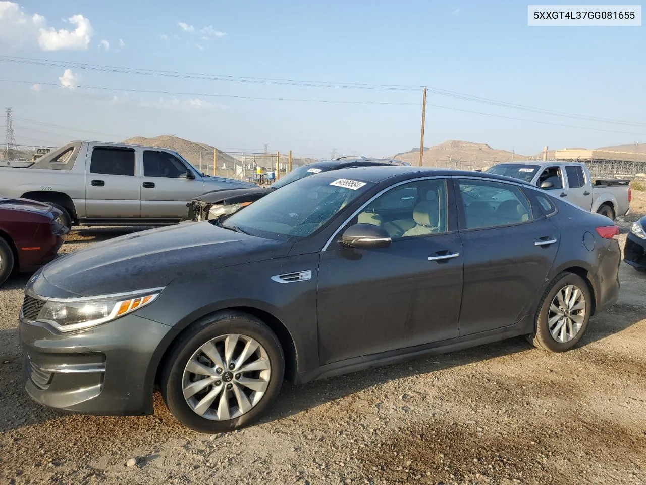 5XXGT4L37GG081655 2016 Kia Optima Lx