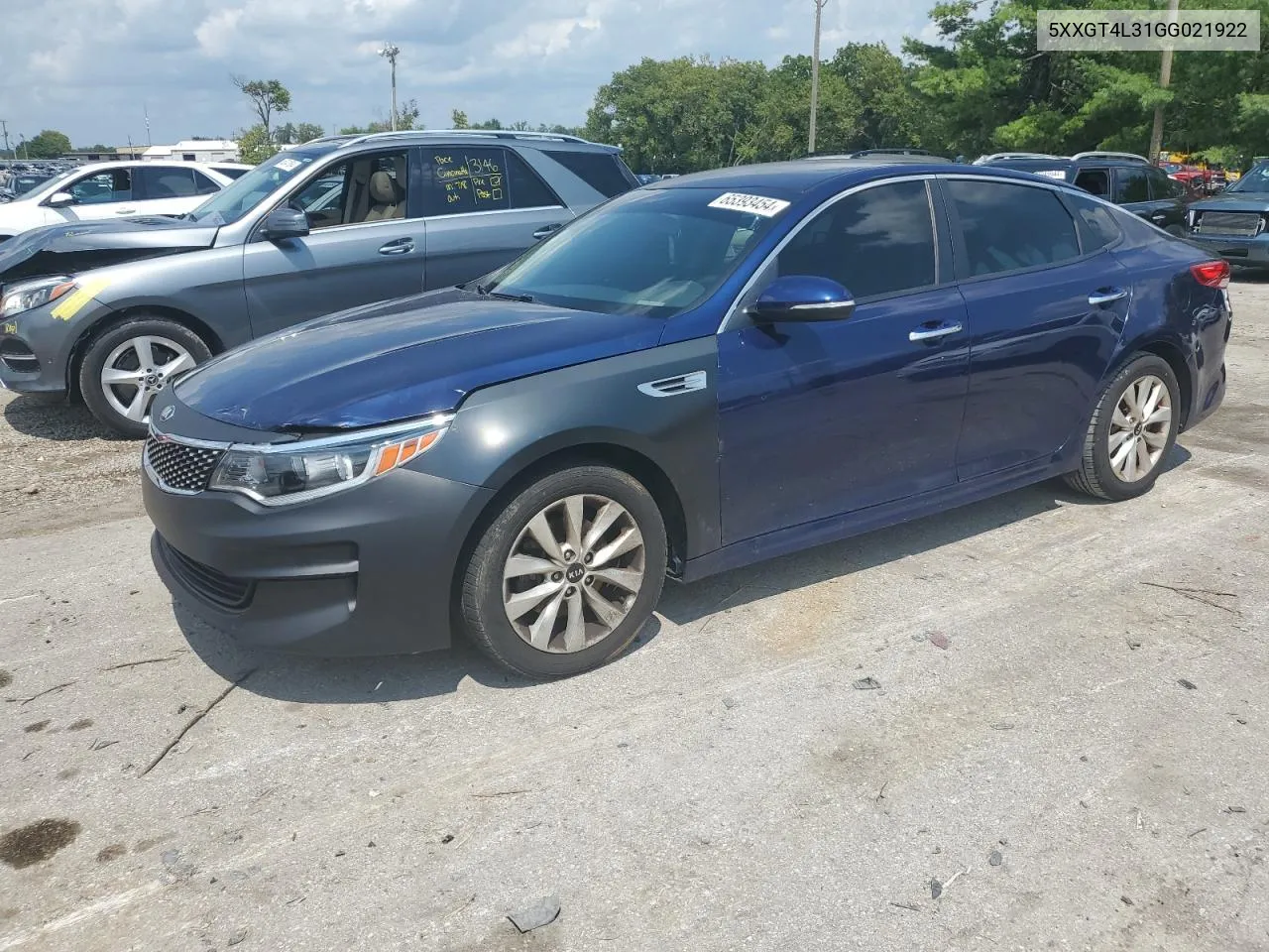 5XXGT4L31GG021922 2016 Kia Optima Lx