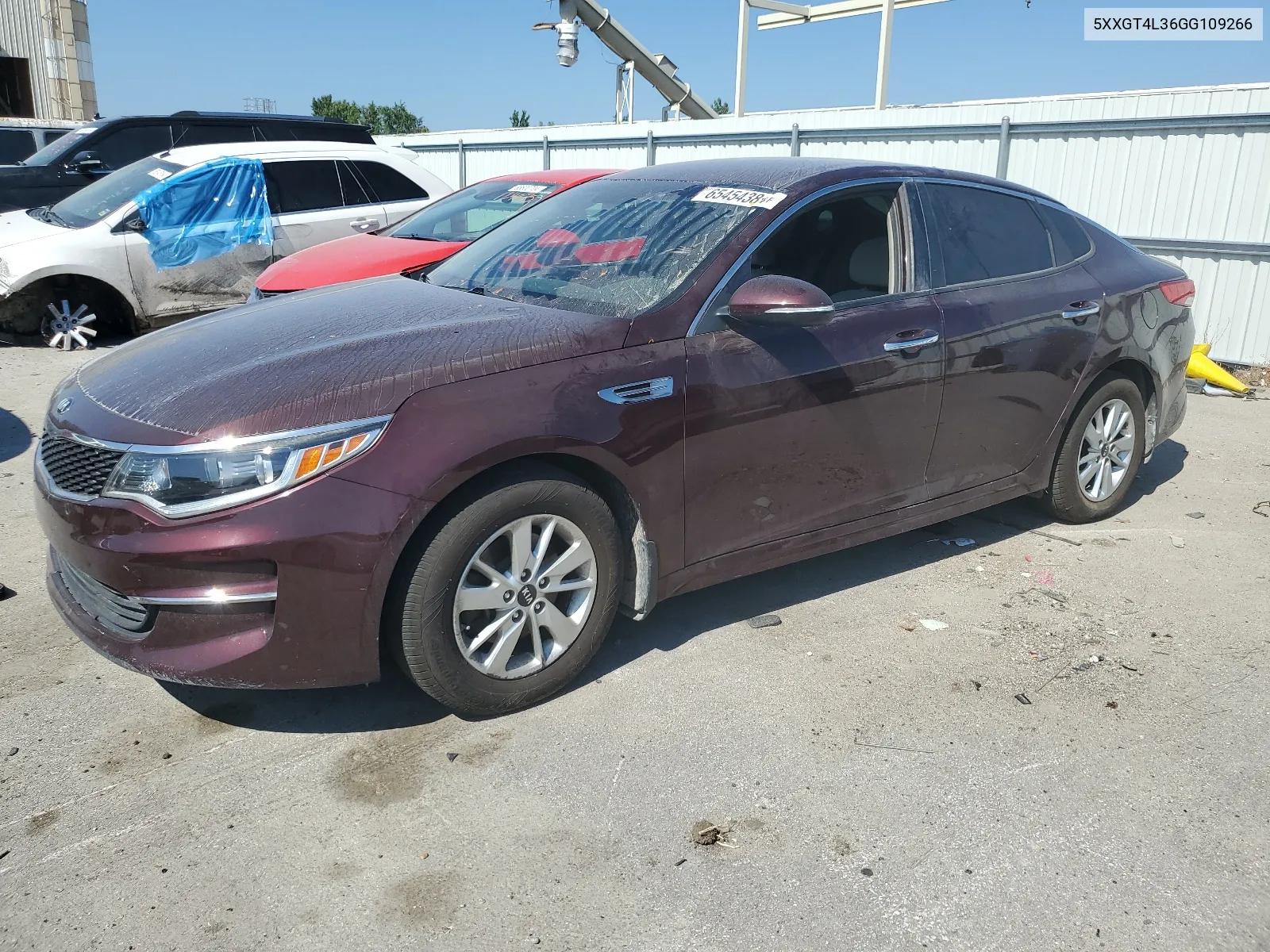 5XXGT4L36GG109266 2016 Kia Optima Lx