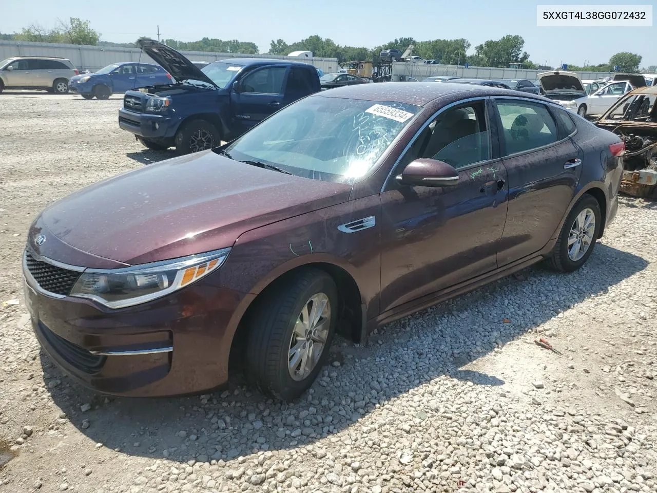 5XXGT4L38GG072432 2016 Kia Optima Lx