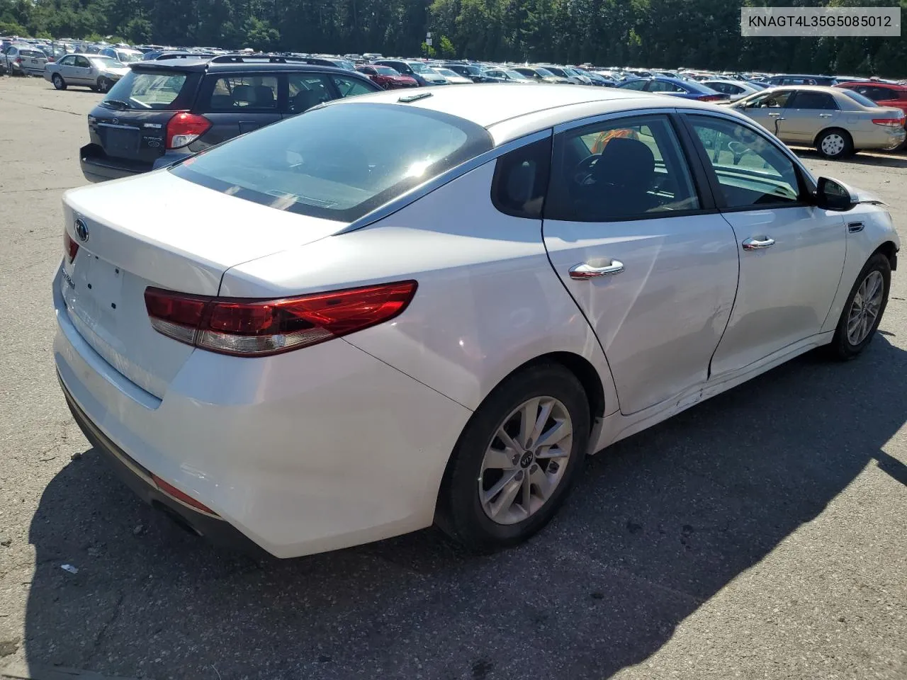 2016 Kia Optima Lx VIN: KNAGT4L35G5085012 Lot: 66284554