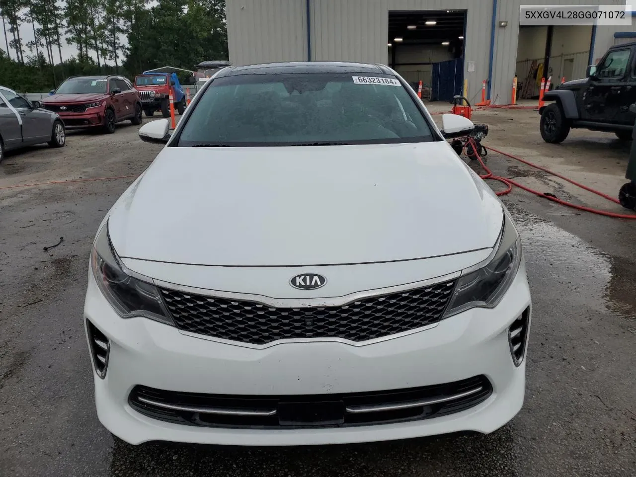 2016 Kia Optima Sxl VIN: 5XXGV4L28GG071072 Lot: 66323184