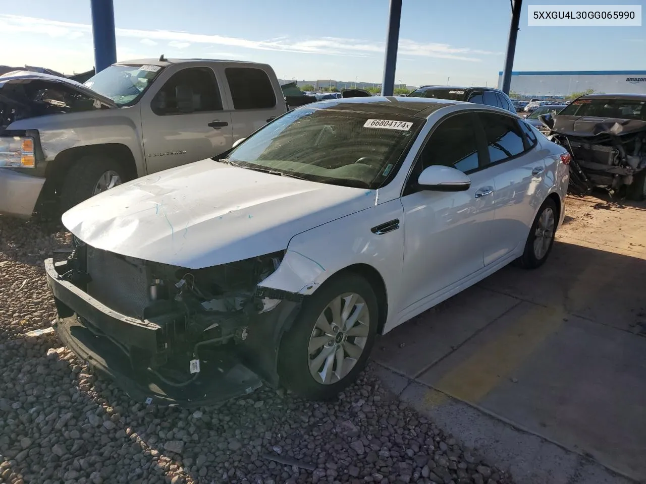 2016 Kia Optima Ex VIN: 5XXGU4L30GG065990 Lot: 66804174