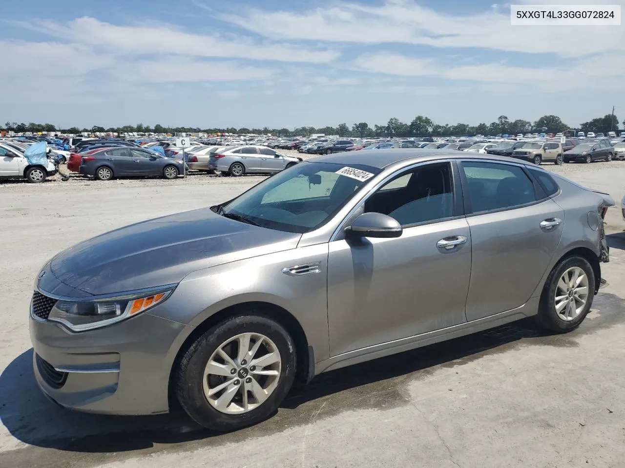 2016 Kia Optima Lx VIN: 5XXGT4L33GG072824 Lot: 66854024