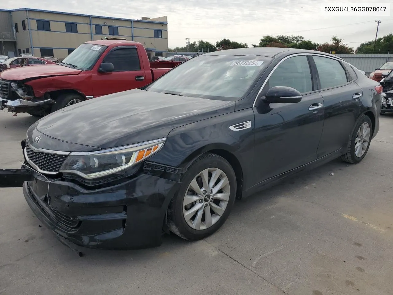 5XXGU4L36GG078047 2016 Kia Optima Ex