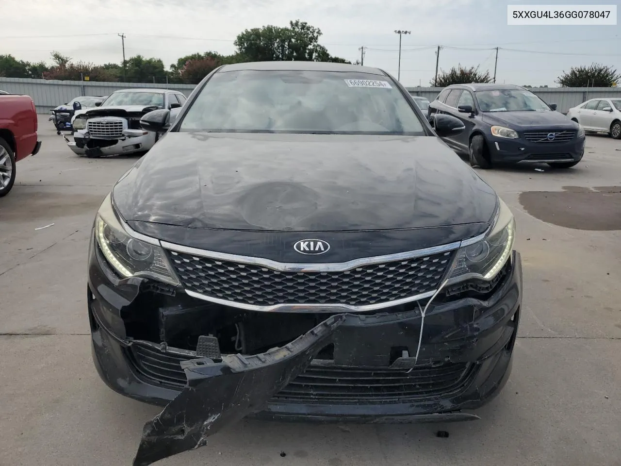 2016 Kia Optima Ex VIN: 5XXGU4L36GG078047 Lot: 66902254