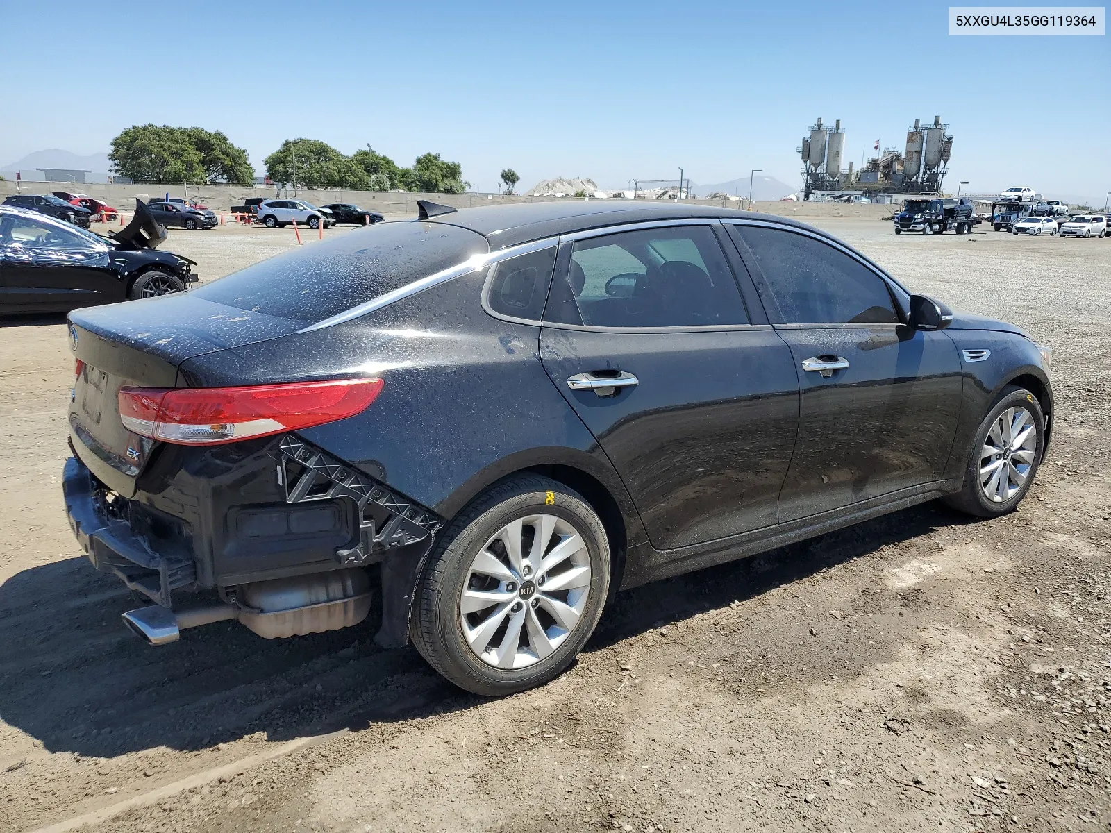 5XXGU4L35GG119364 2016 Kia Optima Ex