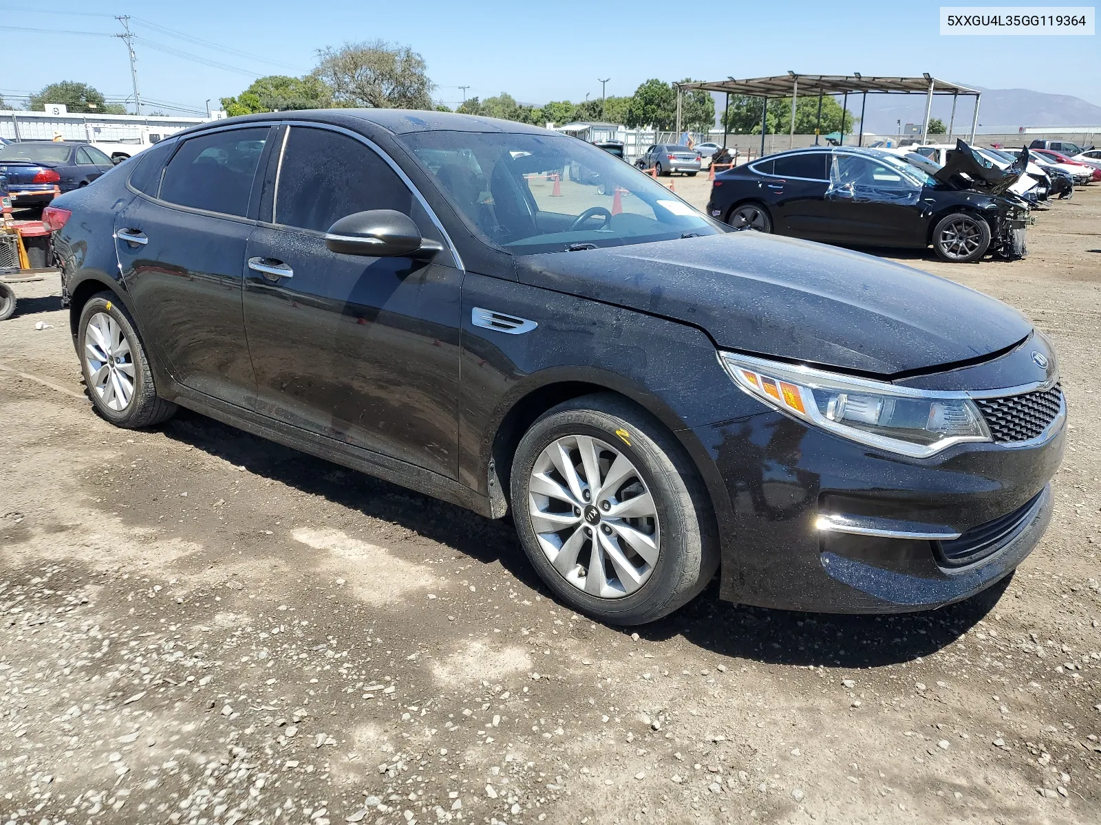 5XXGU4L35GG119364 2016 Kia Optima Ex